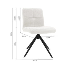 Load image into Gallery viewer, 2Pcs Plush Breakfast Bar Stools Living and Home White