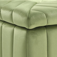 Load image into Gallery viewer, Upholstered Velvet Storage Ottoman Footstool Living and Home