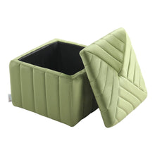 Load image into Gallery viewer, Upholstered Velvet Storage Ottoman Footstool Living and Home
