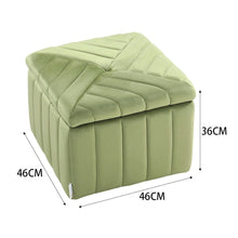 Load image into Gallery viewer, Upholstered Velvet Storage Ottoman Footstool Living and Home