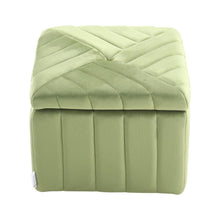Load image into Gallery viewer, Upholstered Velvet Storage Ottoman Footstool Living and Home