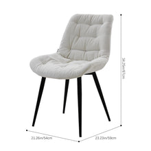 Load image into Gallery viewer, Teddy Fleece Upholstered Dining Chair
