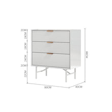 Load image into Gallery viewer, 3-Tier Bedroom Striped Storage Cabinet, ZH1600ZH1601