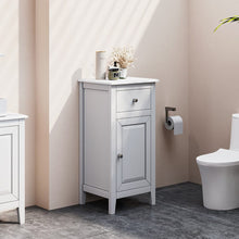 Load image into Gallery viewer, Modern Bathroom Storage Floor Cabinet Living and Home
