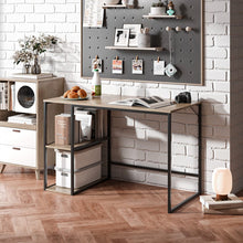Load image into Gallery viewer, Wooden Office Study Desk with Shelves Living and Home