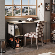 Load image into Gallery viewer, Wooden Office Study Desk with Shelves Living and Home