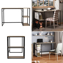Load image into Gallery viewer, Wooden Office Study Desk with Shelves Living and Home