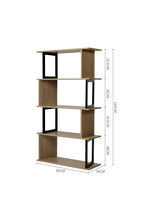 Load image into Gallery viewer, 4-Tier Creative Wooden Bookshelf, ZH1641