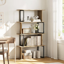 Load image into Gallery viewer, 4-Tier Creative Wooden Bookshelf Living and Home
