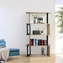 Load image into Gallery viewer, 4-Tier Creative Wooden Bookshelf Living and Home