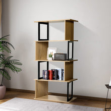 Load image into Gallery viewer, 4-Tier Creative Wooden Bookshelf Living and Home