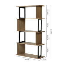 Load image into Gallery viewer, 4-Tier Creative Wooden Bookshelf Living and Home