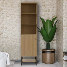 Load image into Gallery viewer, Freestanding Wooden Tall Cabinet with Bottom Shelf Living and Home