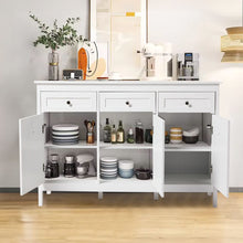 Load image into Gallery viewer, Classic White Large Storage Cabinet Living and Home