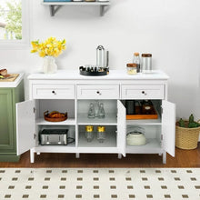 Load image into Gallery viewer, Classic White Large Storage Cabinet Living and Home