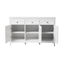 Load image into Gallery viewer, Classic White Large Storage Cabinet Living and Home