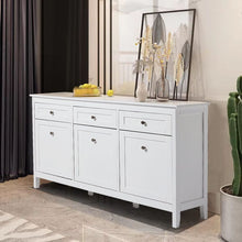 Load image into Gallery viewer, Classic White Large Storage Cabinet Living and Home
