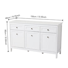 Load image into Gallery viewer, Classic White Large Storage Cabinet Living and Home