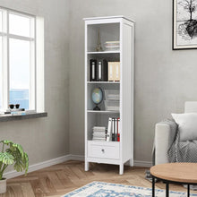 Load image into Gallery viewer, Classic White Wooden Tall Cabinet Living and Home