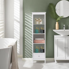 Load image into Gallery viewer, Classic White Wooden Tall Cabinet Living and Home