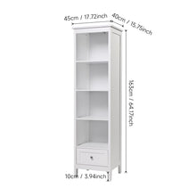 Load image into Gallery viewer, Classic White Wooden Tall Cabinet Living and Home