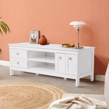 Load image into Gallery viewer, Classic White Wooden TV Stand Living and Home