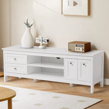 Load image into Gallery viewer, Classic White Wooden TV Stand Living and Home