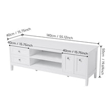 Load image into Gallery viewer, Classic White Wooden TV Stand Living and Home