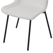 Load image into Gallery viewer, 2Pcs Teddy Fleece Upholstered Dining Chair