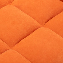 Load image into Gallery viewer, Leisure Recliner Armchair and Ottoman Set with Footstool Metal Legs