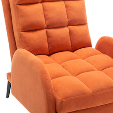 Load image into Gallery viewer, Leisure Recliner Armchair and Ottoman Set with Footstool Metal Legs