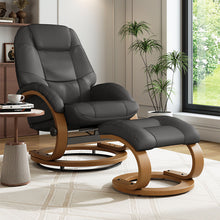Load image into Gallery viewer, Ergonomic Executive Office Reclining Chair with Footstool