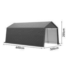 Load image into Gallery viewer, Galvanized Tube Storage Shed Garden Shed in Grey Living and Home 10*20ft