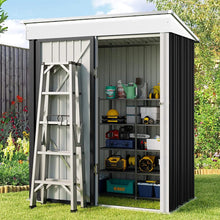 Load image into Gallery viewer, 3X5 Metal Storage Shed with Rack Patio Garden Tool House Garden Sheds Living and Home