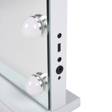 Load image into Gallery viewer, Livingandhome Hollywood LED Vanity Mirror with Bluetooth White