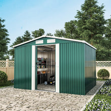 Load image into Gallery viewer, Livingandhome Large Metal Garden Tool Storage Shed