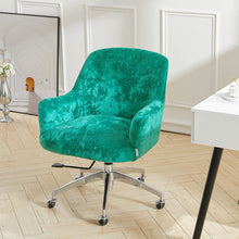 Load image into Gallery viewer, Velvet Upholstered Wheeled Swivel Office Chair Living and Home