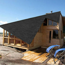 Load image into Gallery viewer, 18/36Pcs Asphalt Shingles Bitumen Roofing Rectangular Shape - Black/Grey Roofing Living and Home Black 36pcs