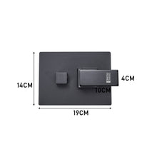 Load image into Gallery viewer, Sliver/Black Chrome Plated Square Concealed Showerhead and Handshower Mixer Set Shower Systems Living and Home