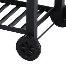 Load image into Gallery viewer, Charcoal BBQ Grill Barrel with Side Table Garden BBQ Grill Living and Home