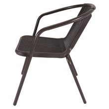 Load image into Gallery viewer, Garden Ripple Round Table With Umbrella Hole Or 4/6 Stacking Chairs GARDEN DINING SETS Living and Home