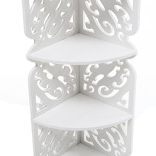 Load image into Gallery viewer, Livingandhome 4-Tier White Corner Plant Display Stand