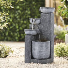 Load image into Gallery viewer, Outdoor Solar-Powered Water Fountain Rockery Decor Fountains Living and Home