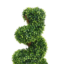 Load image into Gallery viewer, 2 Pack Artificial Topiary Spiral Boxwood Tree Fake Plant Artificial Plants Living and Home