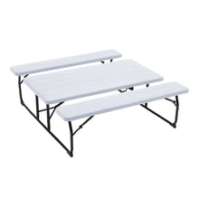 Load image into Gallery viewer, Livingandhome Foldable Picnic Table and Bench Set