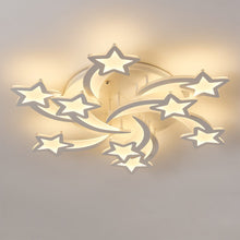 Load image into Gallery viewer, Modern LED Ceiling Light with Star Lampshades Ceiling Light Living and Home W 90 x L 90 x H 9.5 cm Dimmable Warm Glow