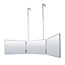 Load image into Gallery viewer, Foldable Tri-Fold Mirror with Extendable Adjustable Hanging Design for Makeup Living and Home