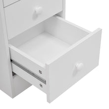 Load image into Gallery viewer, 106cm White 3 Drawers Manicure Table with Metal Leg Dressing Tables Living and Home