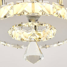 Load image into Gallery viewer, Stacked LED Ceiling Light with Crystal Rims Ceiling Light Living and Home