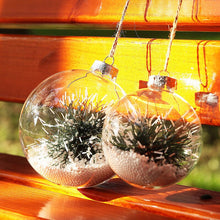 Load image into Gallery viewer, 5 Pack Glass Ornament Balls for Christmas Tree Decor Living and Home